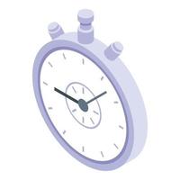 Gym stopwatch icon, isometric style vector