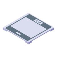 Weight smart scales icon, isometric style vector