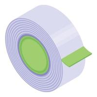 Masking scotch tape icon, isometric style vector