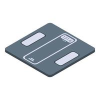 Smart scales device icon, isometric style vector