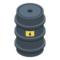 Trader barrel icon, isometric style vector