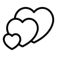 Heart grow icon outline vector. Love care vector