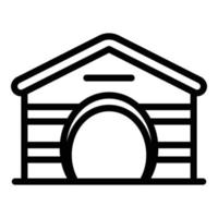 Puppy kennel icon outline vector. Pet house vector