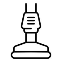 Housewife vacuum cleaner icon, outline style vector