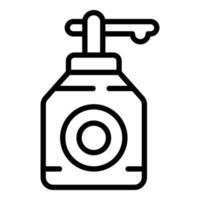 Soap dispenser icon, outline style vector