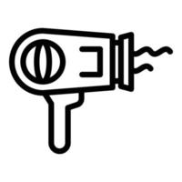 Hair dryer icon, outline style vector