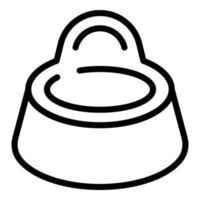 Baby toilet icon, outline style vector