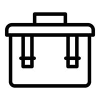 Expedition box icon, outline style vector