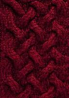 Texture of smooth knitted sweater with pattern. Handmade knitting wool or cotton fabric texture. Background of Large knit pattern with knitting needle or crochet. Color Of The Year 2023 - Viva Magenta photo