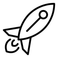 Cosmos shuttle icon, outline style vector