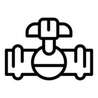 Repair tap icon, outline style vector