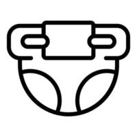 Diaper icon, outline style vector