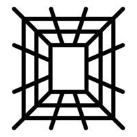 Virtual space icon, outline style vector