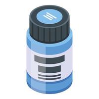 Clothes paint jar icon, isometric style vector