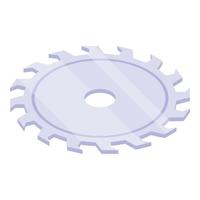 Circular saw icon, isometric style vector