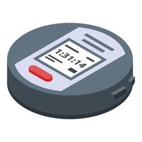 Running stopwatch icon, isometric style vector