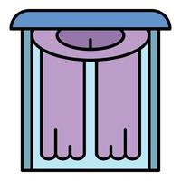 House room drapery icon color outline vector