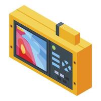 Digital thermal imager icon, isometric style vector