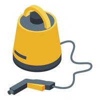 Hoover steam cleaner icon, isometric style vector