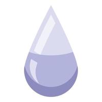 Antiseptic drop icon, isometric style vector