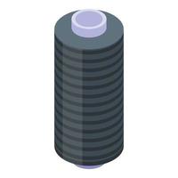 Thread roll icon, isometric style vector