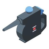 Car steam cleaner icon, isometric style vector