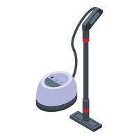 Carpet steam cleaner icon, isometric style vector