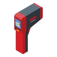 Display thermal imager icon, isometric style vector