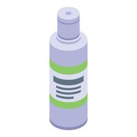 Portable antiseptic icon, isometric style vector