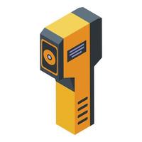 Sensor thermal imager icon, isometric style vector