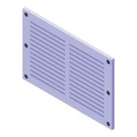 icono de ventilación fresca, estilo isométrico vector