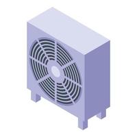 icono de ventilación comercial, estilo isométrico vector