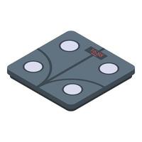 Digital smart scales icon, isometric style vector