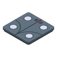 Digital smart scales icon, isometric style vector