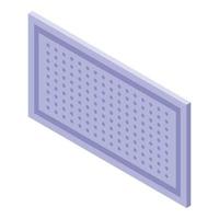 Ventilation gate icon, isometric style vector
