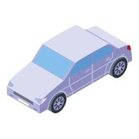 icono de coche familiar sedán, estilo isométrico vector