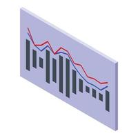 Broker banner icon, isometric style