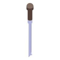 Building chisel icon, isometric style vector