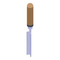 Industry chisel icon, isometric style vector