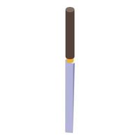 Handle chisel icon, isometric style vector