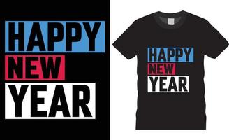 tipografía feliz año nuevo 2023 vector de diseño de camiseta creativa