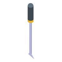 Chisel icon, isometric style vector