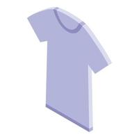 icono de camiseta textil reciclada, estilo isométrico vector