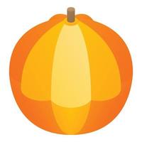 Farm pumpkin icon, isometric style vector