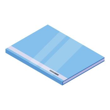 Office manager notebook icon, isometric style vector