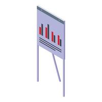 Office manager banner icon, isometric style vector