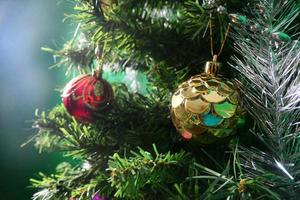 Christmas and New Year holidays greeting card background photo