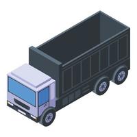 Machinery tipper icon, isometric style vector