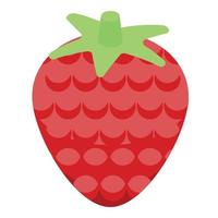 Sweet raspberry icon, isometric style vector