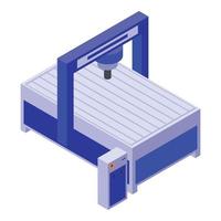 Milling machine icon, isometric style vector